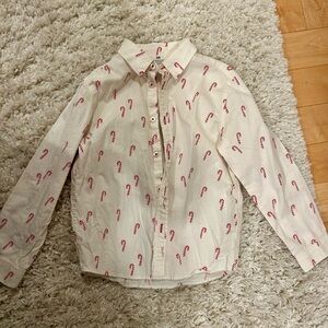 H&M Candy Cane Print Kids Shirt